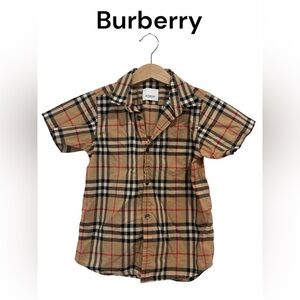 Burberry Kids Nova Check Button Down Shirt